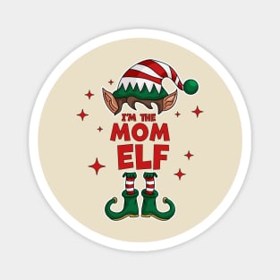 The Mom Elf - Funny Christmas Matching Family Group Xmas Magnet